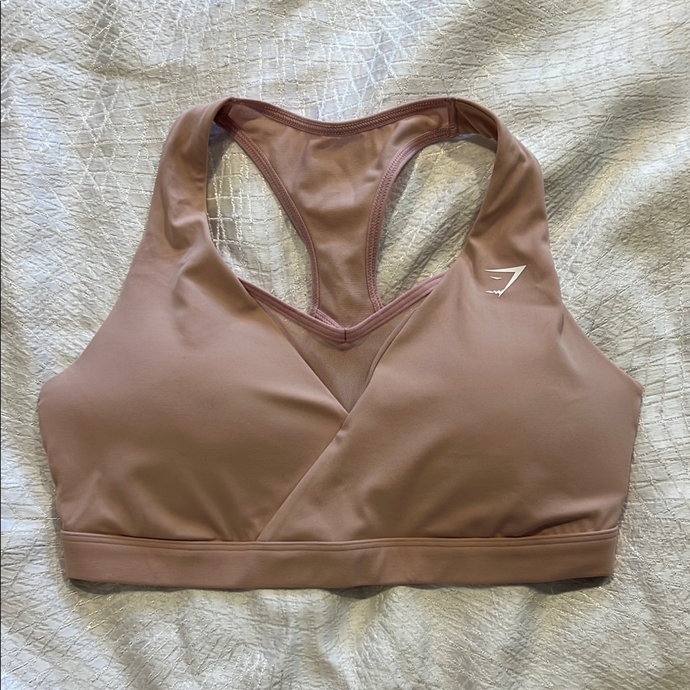 NWOT Gymshark Crossover Sports Bra Light Pink